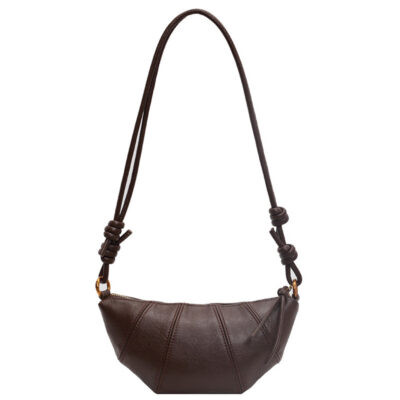 Brown bag women's crossbody bag cow horn bag
